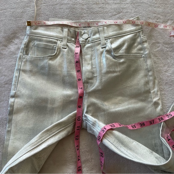 NWT GRLFRND Karolina Silver Metallic Skinny Jean - Picture 11 of 11